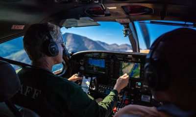 Samaritan's Purse Pilot and Guide Bill Sims, a lifelong aviator in Alaska, flies couples through the wilderness of Lake Clark National Park.