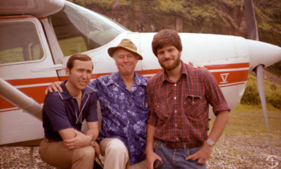 Bob Pierce, Dick Furman, and Franklin Graham in Papua New Guinea.